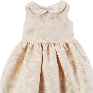 Carter's Baby Girls' Jacquard Floral Woven Dress